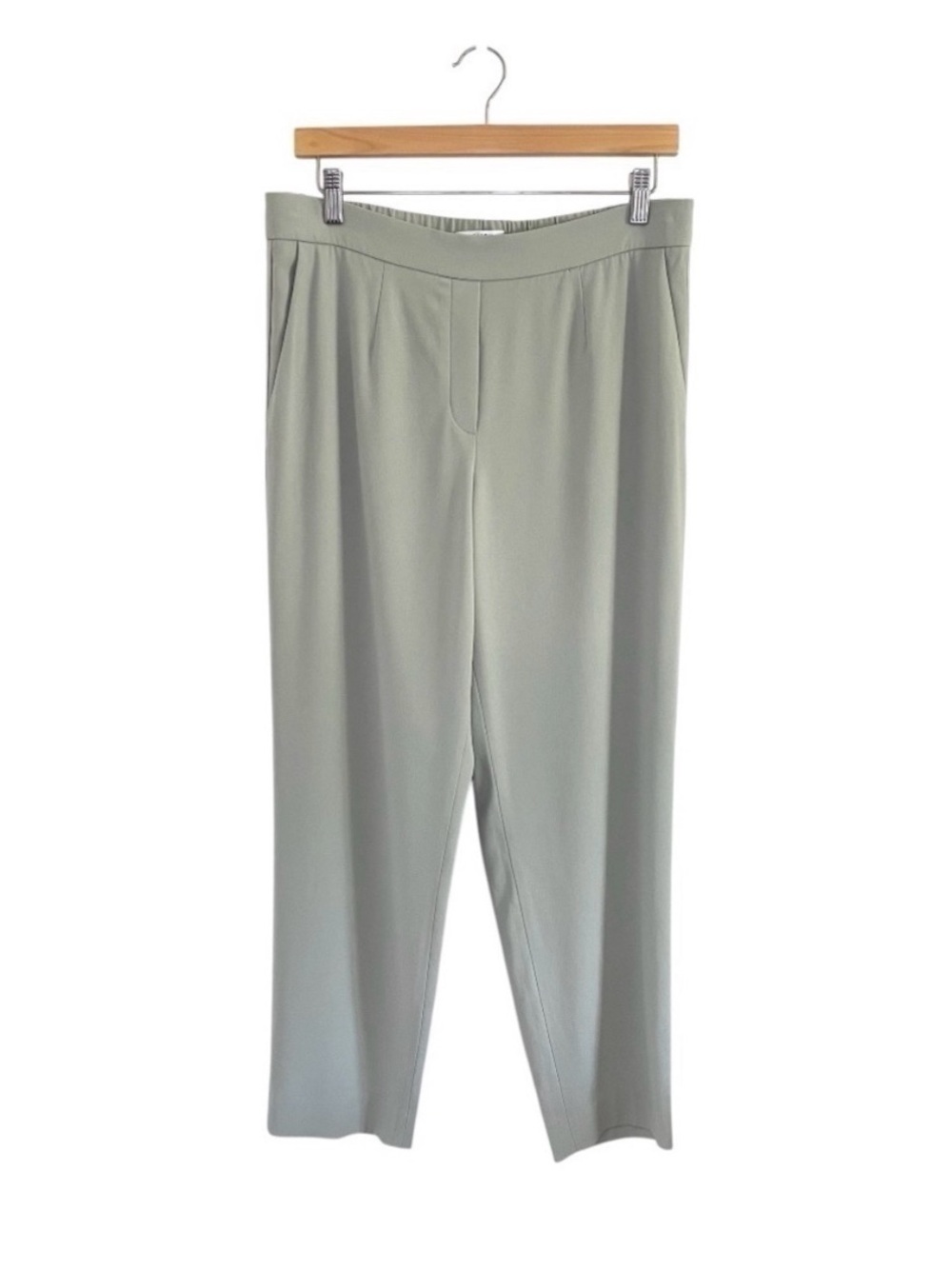 Aritzia Babaton Conan Cropped Straight-Leg Pants in Sage Green | Size 4